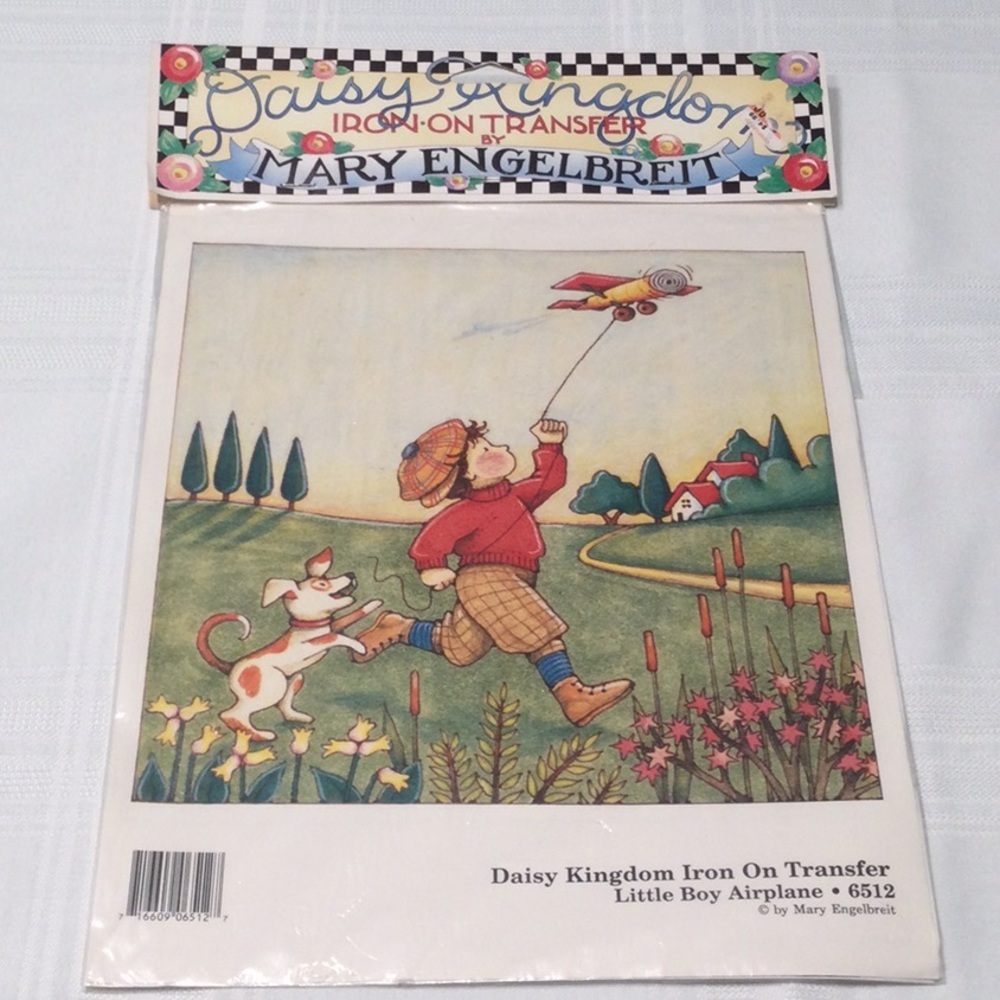 Mary Engelbreit Iron On Transfer Little Boy Air